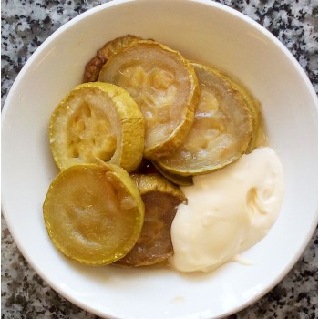 Кабачки жареные с майонезом и чесноком